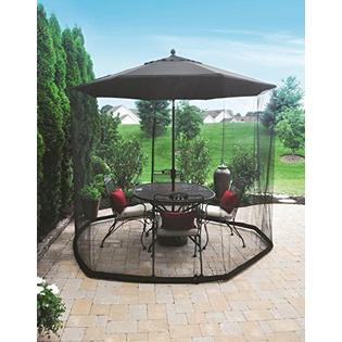 Homeroots 9ft Umbrella Table Screen Cover Mosquito Bug Insect Net Homeroots 9ft Umbrella Table Screen