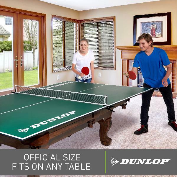 Dunlop Official Size Ping Pong Table Conversion Top Fits Over Pool Kids Game Room Dunlop Official Size Ping Pong Table, Pool Table Vs Ping Pong Size