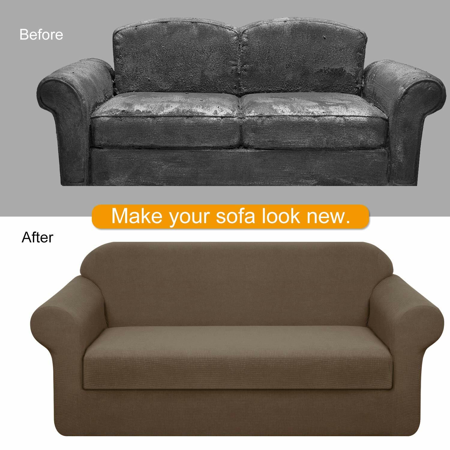 Granbest Stretch Sofa Slipcovers 3 Cushion Couch Covers Water Granbest Stretch Sofa Slipcovers 3