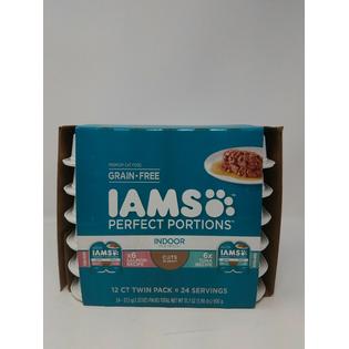 Iams Perfect Portions Healthy Grain Free Tuna Salmon Wet Cat Food