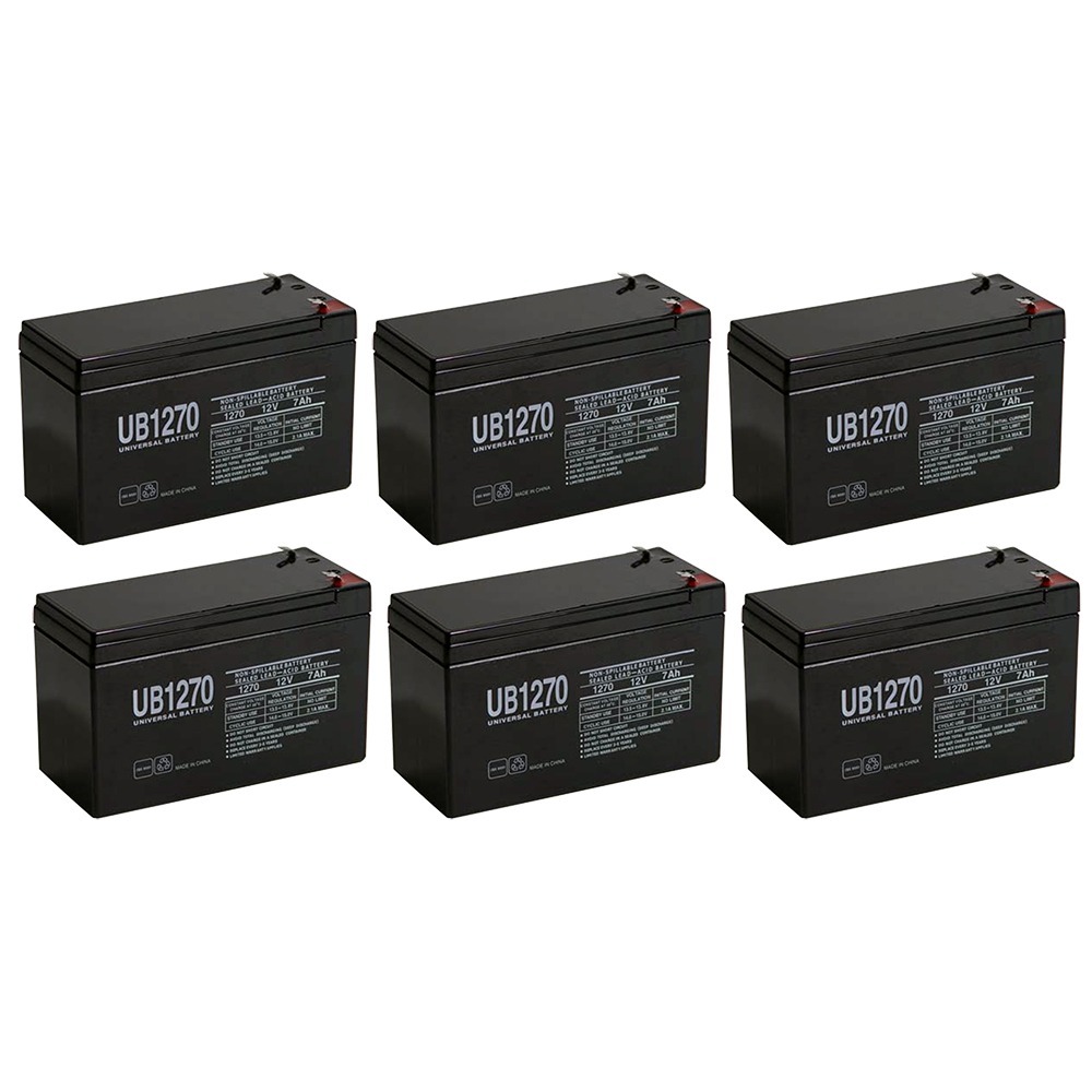 UPG 12V 7Ah UPS Battery for Emerson AP160 - 6 Pack