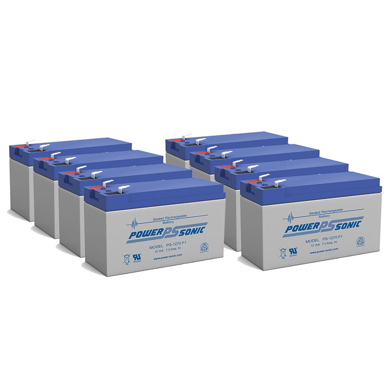 Afrika favoriete Fysica POWER-SONIC PS-1270MP8236 12V 7Ah UPS Battery for Emerson ACCU-POWER30 - 8  Pack