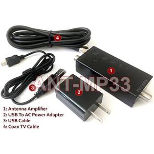 Allaboutadapters Ant Mp33 Premium 15 Db Dtv Antenna Booster With Ultra Low Noise For Aerial Over The Air Channels