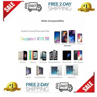 B07M6MYMMN HDMI Adaptador Para Iphone 6 Plus 7 8 X iPad iPod Cable a Tv 1080P De Celular US