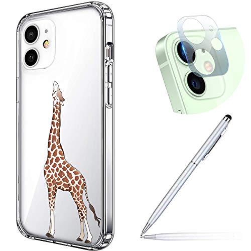 Nobran C0fdf37e 9030 4 Case For Iphone 12 Mini Case With Camera Lens Protector Girls Women Clear Tpu Cover With Embossed Painted Pattern Shockproof