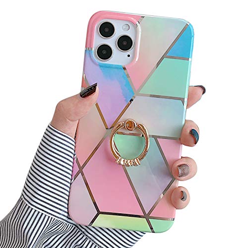 1f4ce5bf 0c 4 Qokey Compatible With Iphone 12 Pro Max Case 6 7 Inch Marble Case Cute Fashion Design For Men Women Girls With 360 Degre