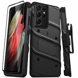E84f4a 5fea 4 Zizo Bolt Series For Galaxy S21 Ultra Case With Screen Protector Kickstand Holster Lanyard Black E84f4a 5fea 4 Zizo Bolt Series For Galaxy S21 Ultra Case With Screen Protector Kickstand Holster Lanyard Black