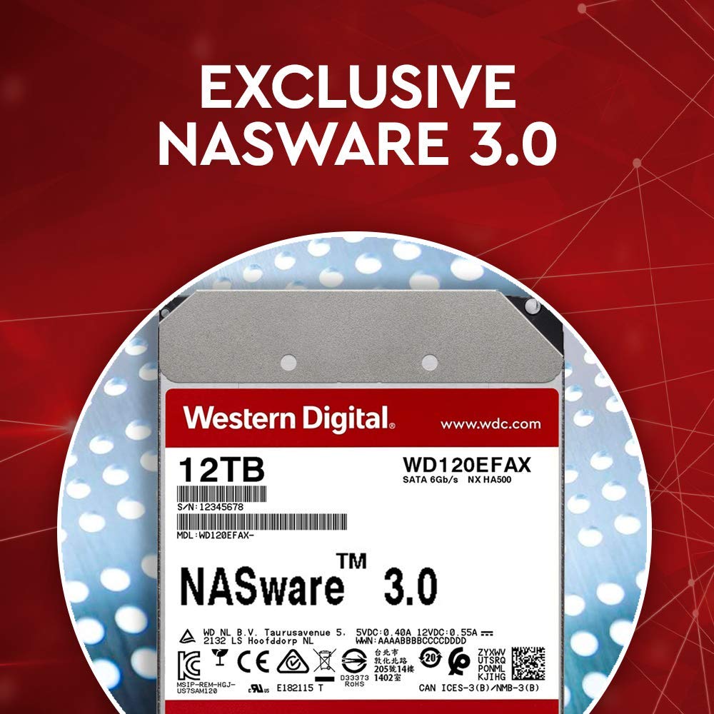 Western Digital Nu4417 Wd Red 10tb Nas Internal Hard Drive 5400 Rpm Class Sata 6 Gb S 256 Mb Cache 3 5 Wd101efax