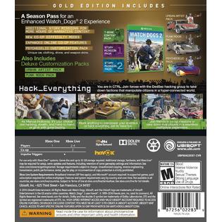 Ubisoft Wo Watch Dogs 2 Gold Edition Xbox One Digital Code Ubisoft Wo Watch Dogs 2 Gold Edition Xbox One Digital Code