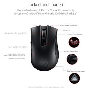 Asus Ch 1266 Asus Rog Strix Carry Portable Wireless Bluetooth Ergonomic Optical Gaming Mouse Asus Ch 1266 Asus Rog Strix Carry Portable Wireless Bluetooth Ergonomic Optical Gaming Mouse