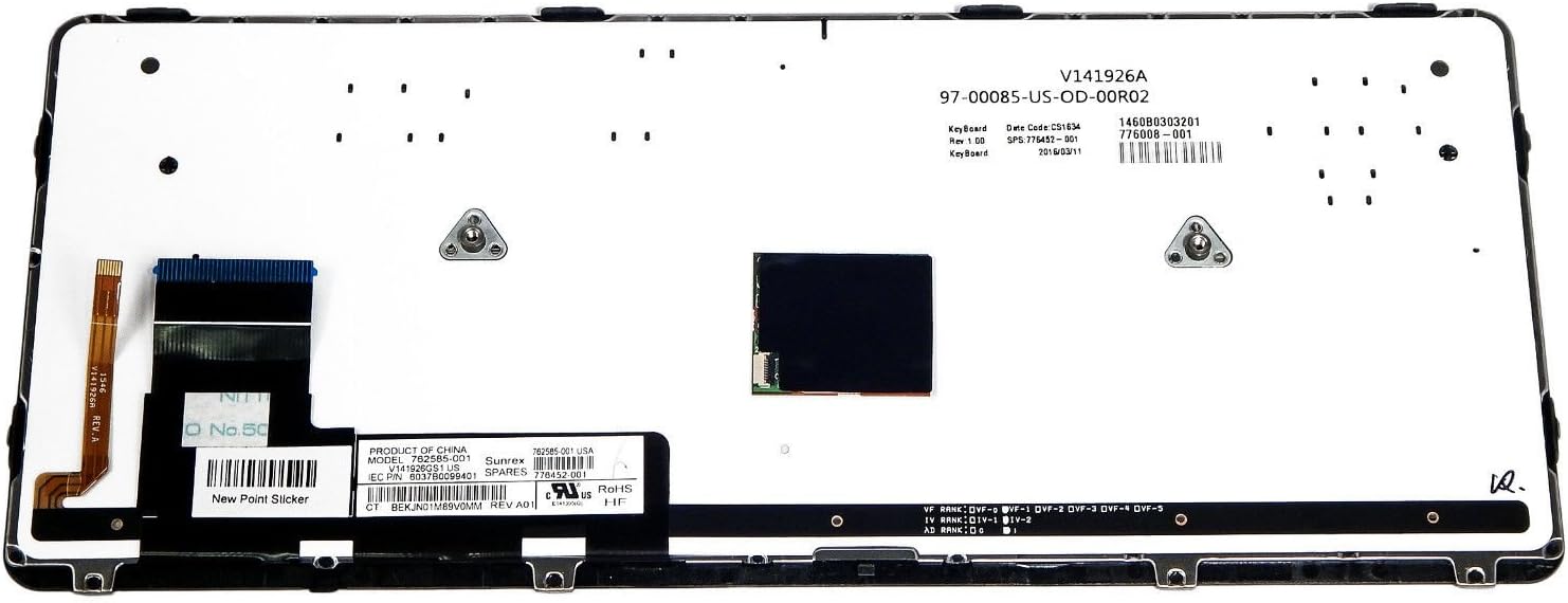 Os New Genuine Hp Elitebook 7 G1 725 G2 0 G1 0 G2 Keyboard Backlit Usa 001