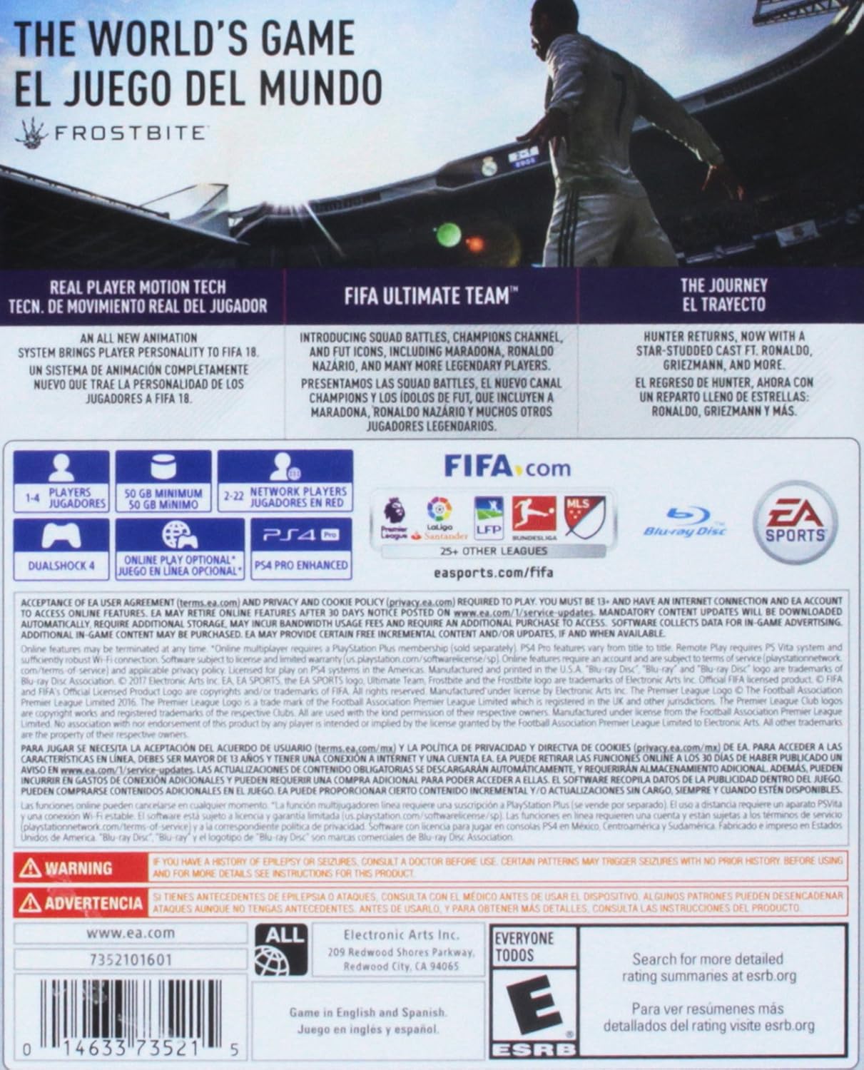 Electronic Arts Ps4 Fifa 18 For Playstation 4 World Cup Update Electronic Arts Ps4 Fifa 18 For Playstation 4 World Cup Update