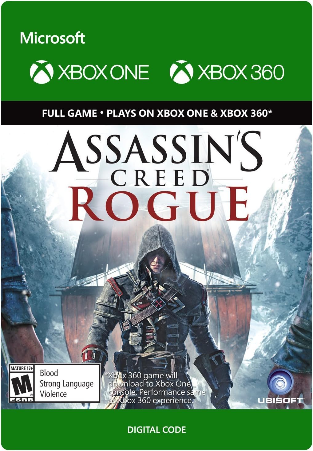 Ubisoft Assassins Creed Rogue Xbox 360 Xbox One Digital Code