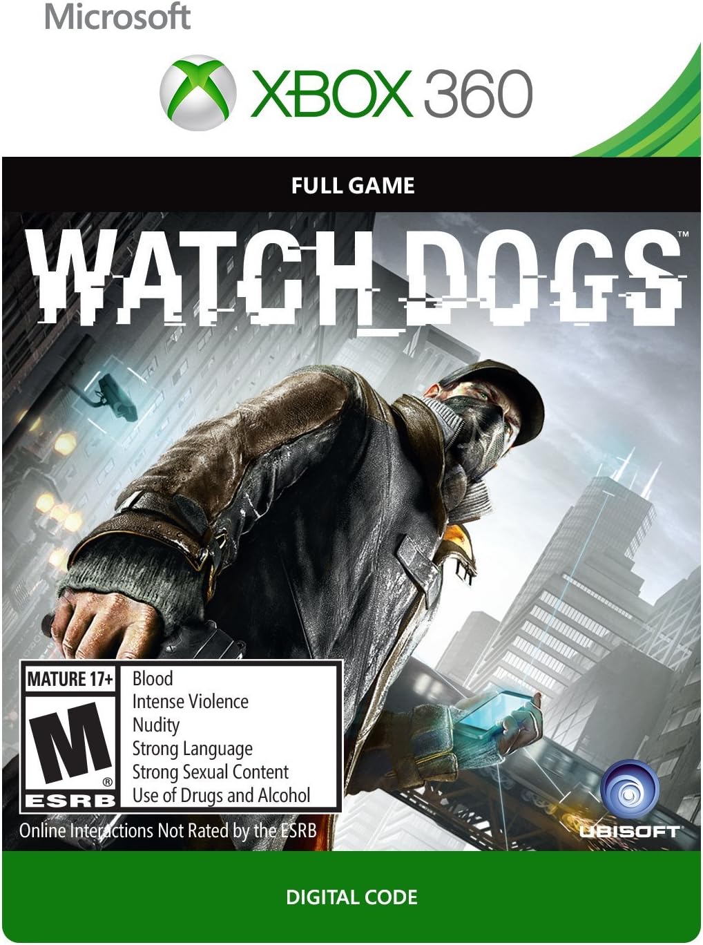Ubisoft Watch Dogs Xbox 360 Digital Code