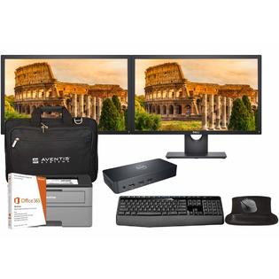 v Dell Latitude 7490 Office Laptop Bundle With Dual 24 Inch Monitors Printer Docking Keyboard Mouse Laptop Bag Intel v Dell Latitude 7490 Office Laptop Bundle With Dual 24 Inch Monitors Printer Docking Keyboard Mouse Laptop Bag Intel