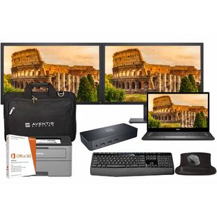 v Dell Latitude 7490 Office Laptop Bundle With Dual 24 Inch Monitors Printer Docking Keyboard Mouse Laptop Bag Intel v Dell Latitude 7490 Office Laptop Bundle With Dual 24 Inch Monitors Printer Docking Keyboard Mouse Laptop Bag Intel