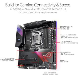Xa Asus Rog Rampage Vi Extreme Encore X299 Lga 66 E Atx Gaming Motherboard For Intel Core X Series Processors With Aura