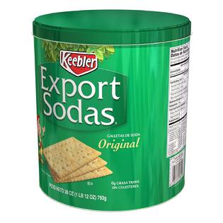 Zesta Keebler, Export Sodas, Crackers, Original, 28oz Can