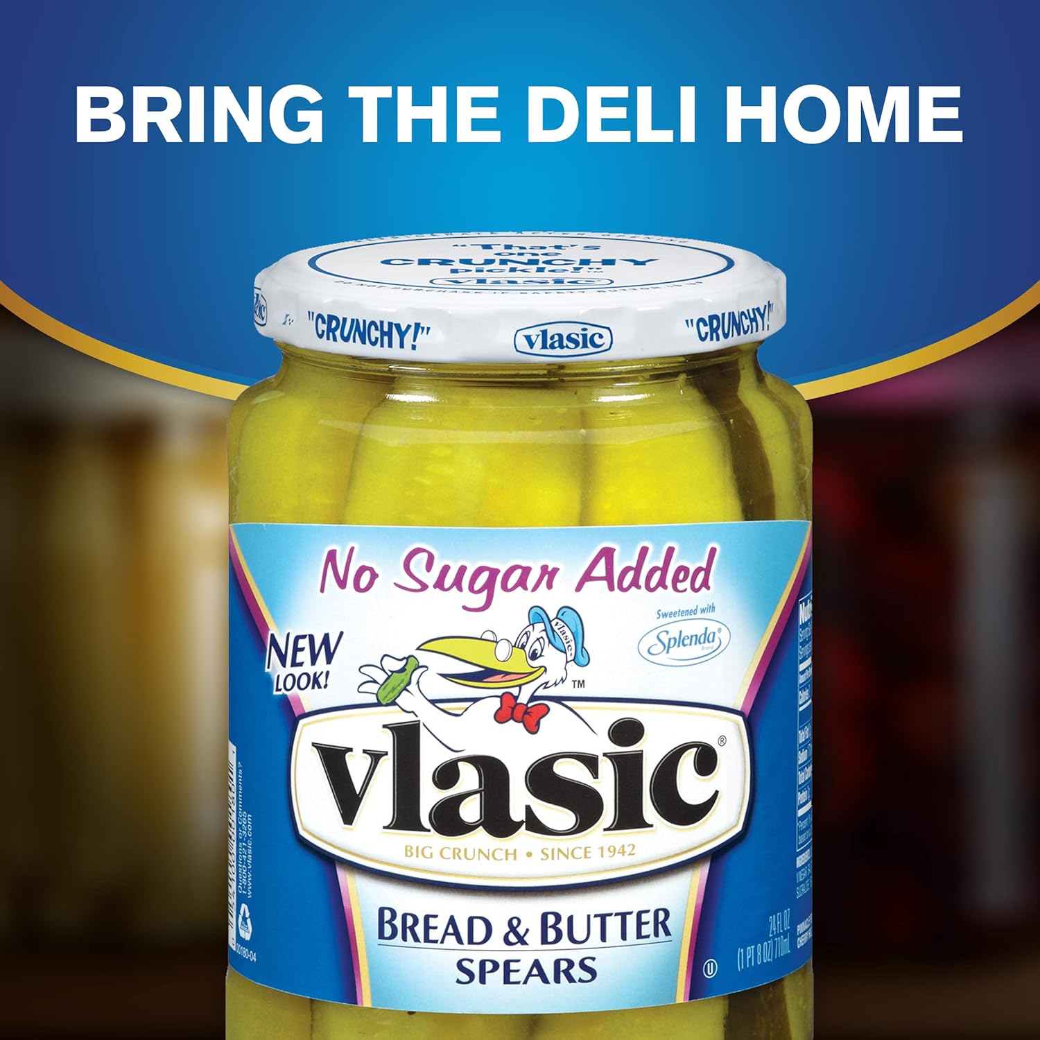 Vlasic No Sugar Added Bread And Butter Pickle Spears Keto Friendly 6 24 Fl Oz Vlasic No Sugar Added Bread And Butter Pickle Spears Keto Friendly 6 24 Fl Oz
