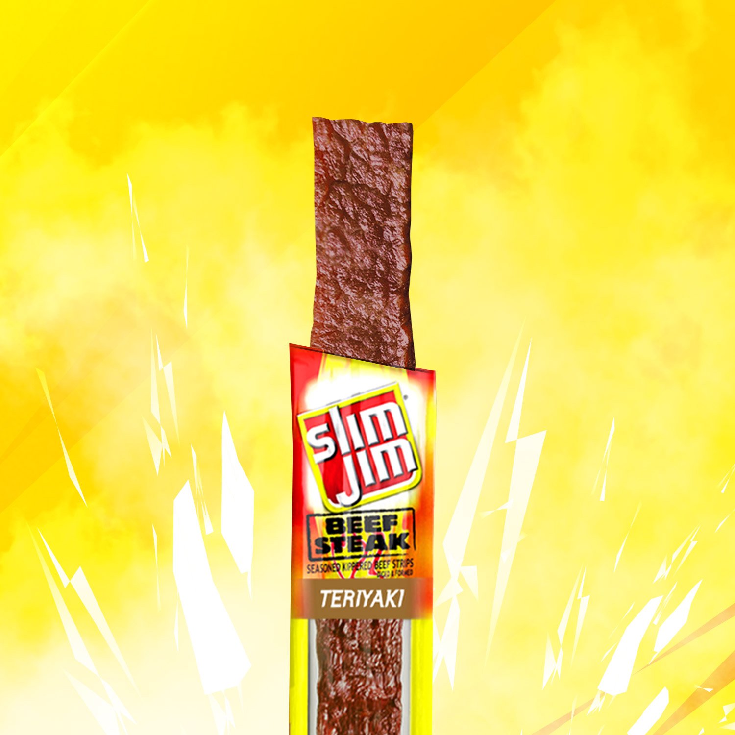 Slim Jim Beef Steak Strip, Teriyaki,