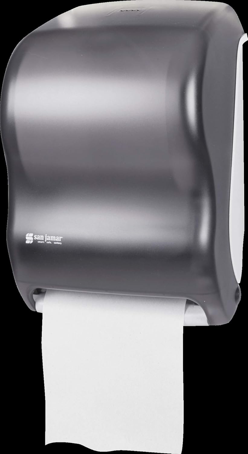 San Jamar Electronic Touchless Roll Towel Dispenser 11 3 4 X 9 X 15 1 2 Black T1300tbk Black Pearl