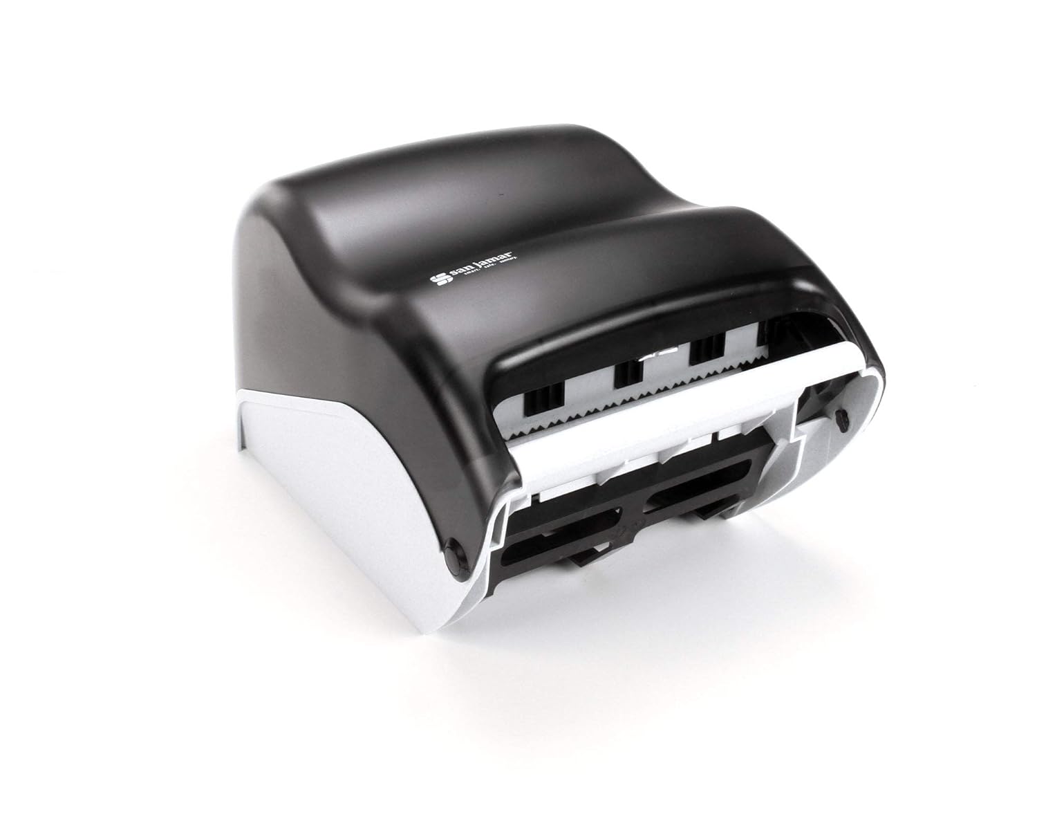 San Jamar Electronic Touchless Roll Towel Dispenser 11 3 4 X 9 X 15 1 2 Black T1300tbk Black Pearl