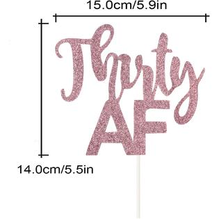 Chien Min666 Thirty Af Cake Topper Funny 30th Birthday Dirty Thirty Cheers To 30 Years Party Decorations Double Sided Rose Gold Glitter Chien Min666 Thirty Af Cake Topper Funny 30th Birthday Dirty Thirty Cheers To 30 Years Party Decorations Double Sided Rose Gold Glitter