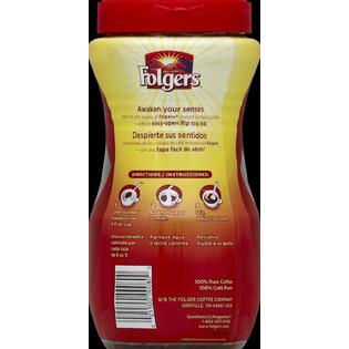 Folgers Classic Roast Instant Coffee Crystals, 12 oz (Pack of 6 ...