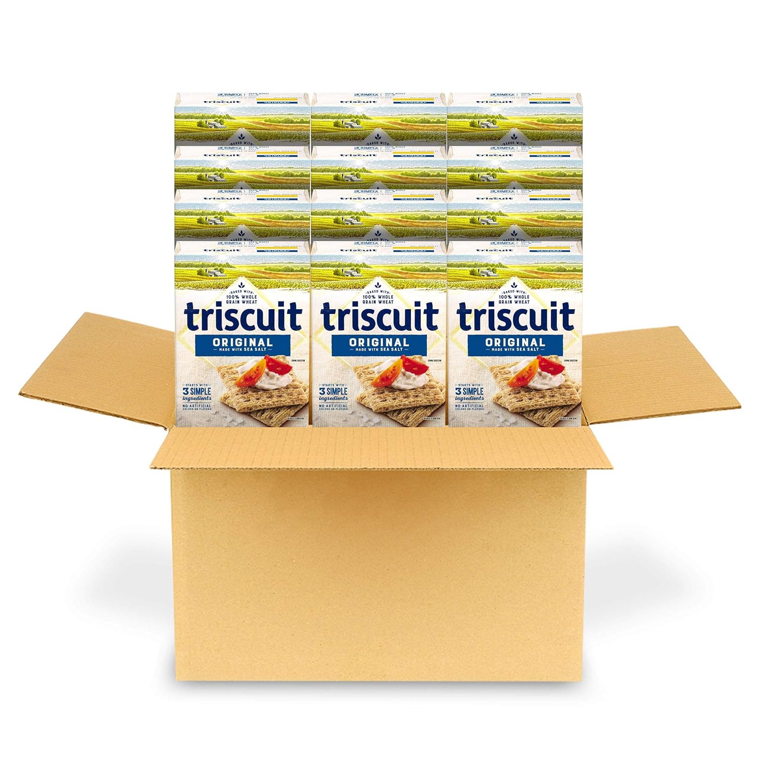 Triscuit Original Whole Grain Wheat Crackers, 12 - 8.5 oz Boxes