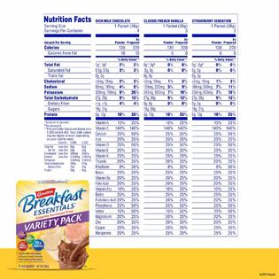 Carnation Breakfast ESSENTIALS Powder Drink Mix, Variety Pack ...