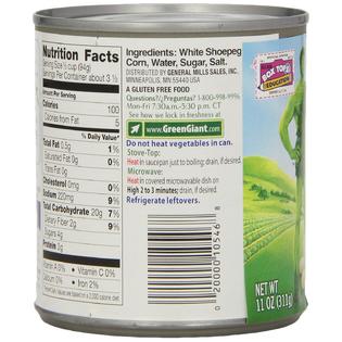 Green Giant Steam Crisp White Shoepeg Whole Kernel Corn, 11 oz