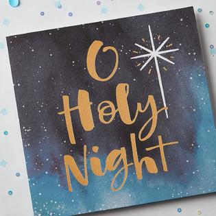 American Greetings Religious Christmas Card (Holy Night)