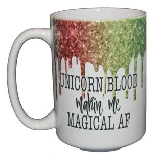 Unicorn glittery blood