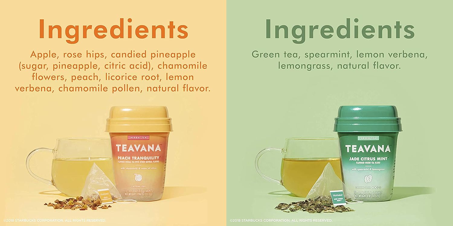 Teavana Tea Jade Citrus Mint and Peach Tranquility