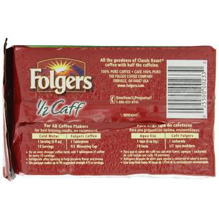 Folgers coffee nutrition facts caffeine