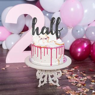 Innoru Half 1 2 Birthday Cake Topper Black Glitter Baby 6 Months Cake Topper Half Anniversary Baby Shower Party Decorations Innoru Half 1 2 Birthday Cake Topper Black Glitter Baby 6 Months Cake Topper Half Anniversary Baby Shower Party Decorations