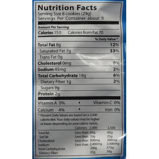 Nilla wafer nutrition facts