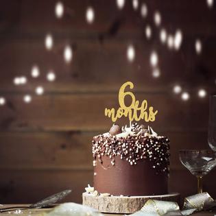 Chien Min666 6 Months Cake Topper Half 1 2 Birthday Cake Decorations Half Birthday Party Decorations Double Sided Gold Glitter Chien Min666 6 Months Cake Topper Half 1 2 Birthday Cake Decorations Half Birthday Party Decorations Double Sided Gold Glitter