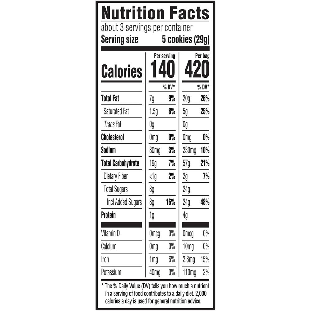 Chips Ahoy! Mini Original Chocolate Chip Cookies, 12 Big Bag ...