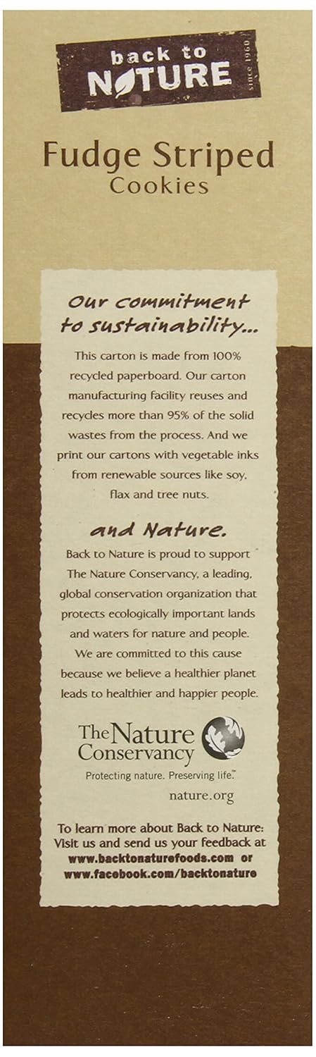 Back To Nature Cookies Non Gmo Fudge Striped Shortbread 8 5 Ounce Packaging May Vary Back To Nature Cookies Non Gmo Fudge Striped Shortbread 8 5 Ounce Packaging May Vary