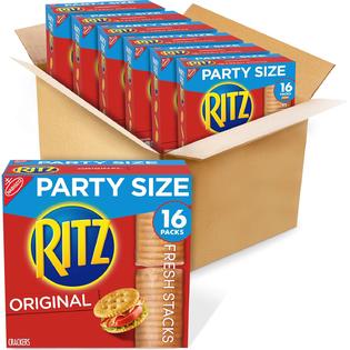 Ritz Crackers, Original Flavor, 6 Party Size Boxes Of Fresh Stacks, 6Count