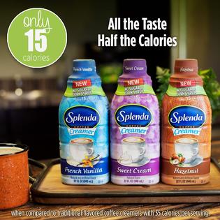Splenda Sugar Free Low Calorie Sweet Cream Coffee Creamer Single 32 Fl Oz Bottle Splenda Sugar Free Low Calorie Sweet Cream Coffee Creamer Single 32 Fl Oz Bottle