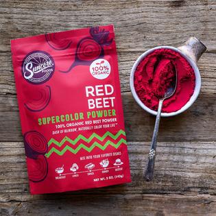 Suncore Foods Organic Red Beet Supercolor Powder, 5oz Natural
