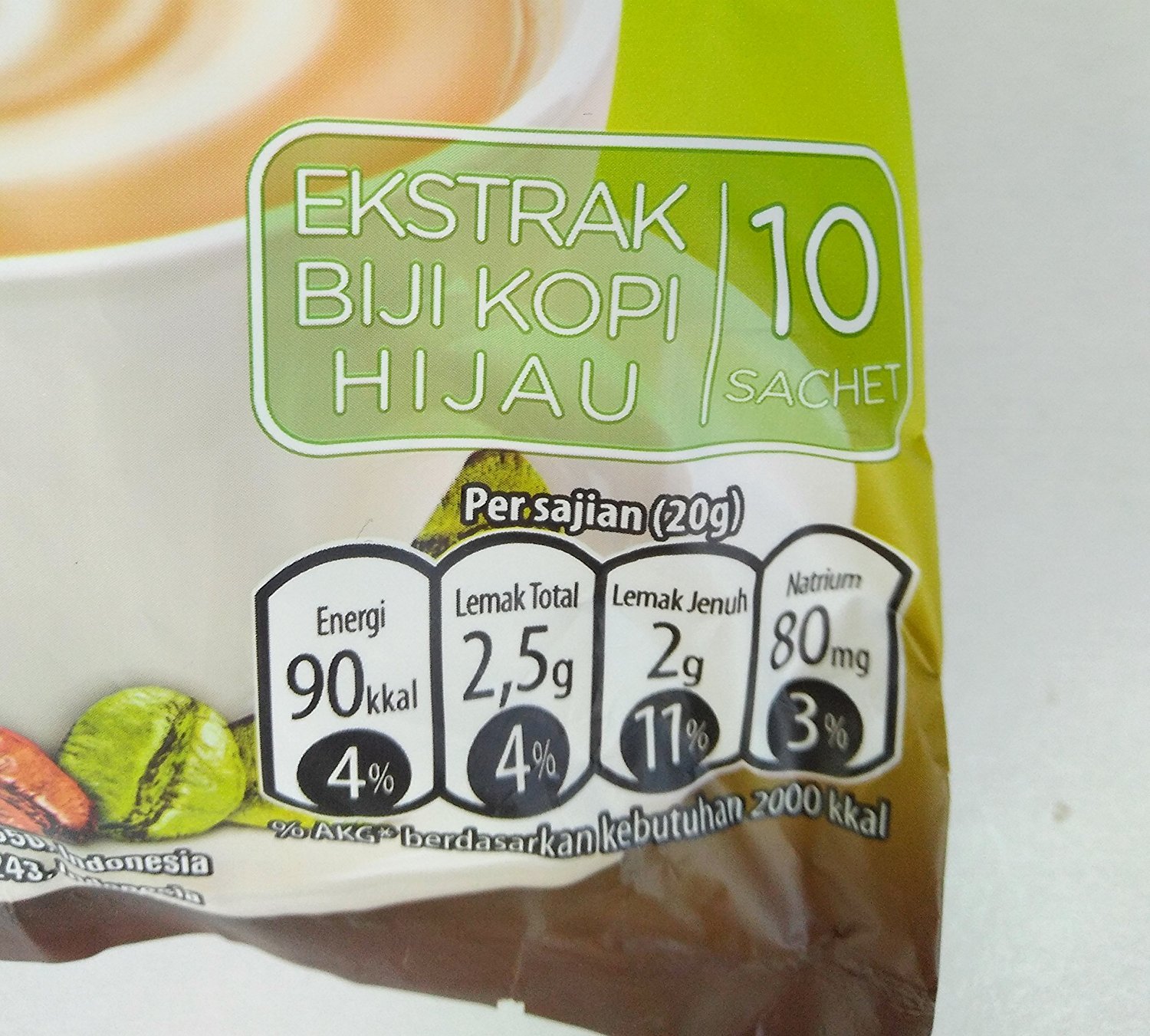 Indonesian Nescafe Green Coffee Blend 10 Ct 200 Gram Pack Of 1 Indonesian Nescafe Green Coffee Blend 10 Ct 200 Gram Pack Of 1