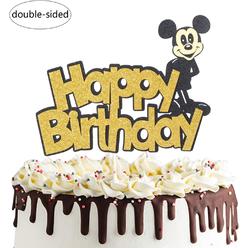 Panhui Mickey Mouse Happy Birthday Cake Topper Baby 1st Half Birthday Baby Shower Party Decorations Panhui Mickey Mouse Happy Birthday Cake Topper Baby 1st Half Birthday Baby Shower Party Decorations