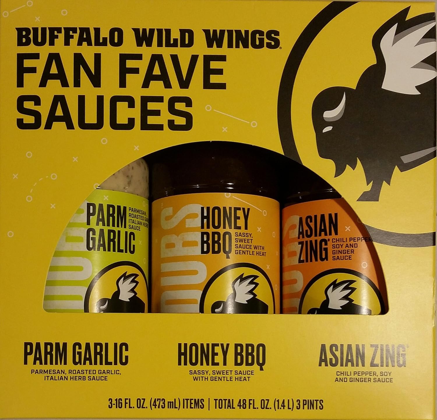 Buffalo Wild Wings Fan Fave Sauces - Parmesan Garlic, Honey ...