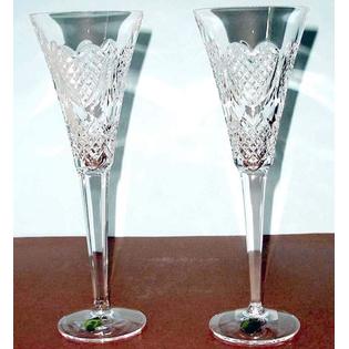 Waterford Crystal Wedding Heirloom Flute Pair