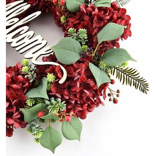Dhkwreaths Welcome Wreaths For Front Door Handmade Hydrangea