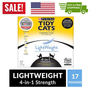 Purina Tidy Cats Lightweight 4 In 1 Strength Clumping Cat Litter 17 Lb