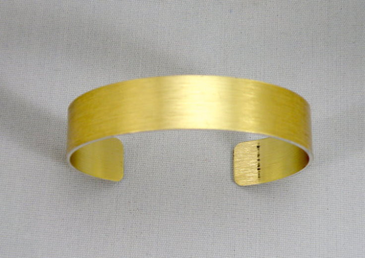 Blue Line Metals Llc Gold Anodized Aluminum Cuff Bracelet Blanks 1 2 X 6 One Dozen